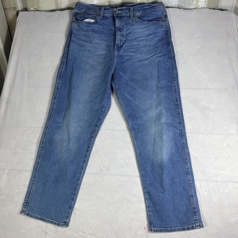 Levi's Womens Vintage Straight Jeans Blue Denim High Rise Everyday Comfort 16
